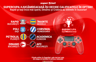 Se ascute lupta în SuperCupa #jucămdeacasă! Pariază la Superbet pe calificate surpriză și pe granzi eliminați prematur!