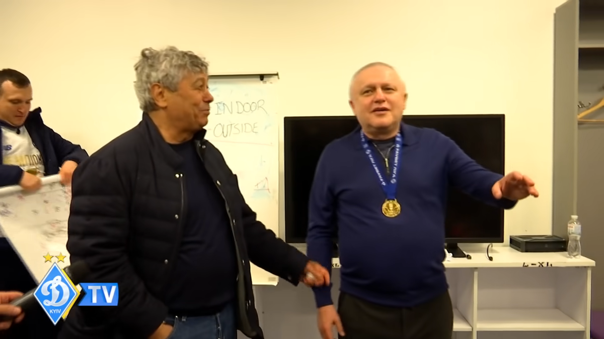 Mircea Lucescu, așa cum nu l-ați mai văzut! A fost aruncat în sus și udat cu șampanie în vestiar