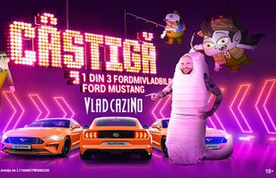 Câștigă unul dintre cele 3 automobile Fordmivladbile Mustang Fastback în noua campanie Vlad Cazino!