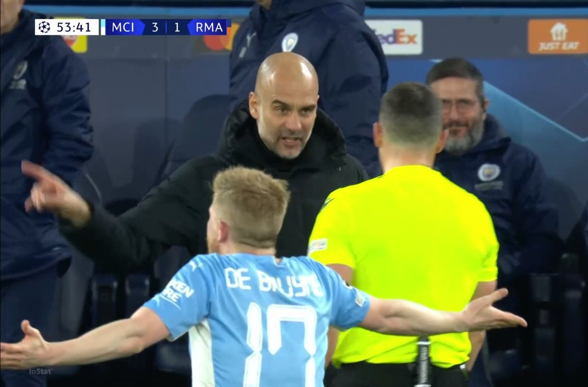 Istvan Kovacs și Pep Guardiola, moment tensionat în Liga Campionilor