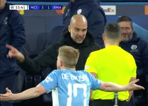 Istvan Kovacs și Pep Guardiola, moment tensionat în Liga Campionilor