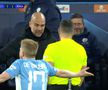 Istvan Kovacs și Pep Guardiola, moment tensionat în Liga Campionilor
