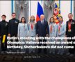 Campionii olimpici ai Rusiei, primiți azi de Putin doar după „o carantină obligatorie” » Imagini și detalii din spatele ușilor închise de la Kremlin