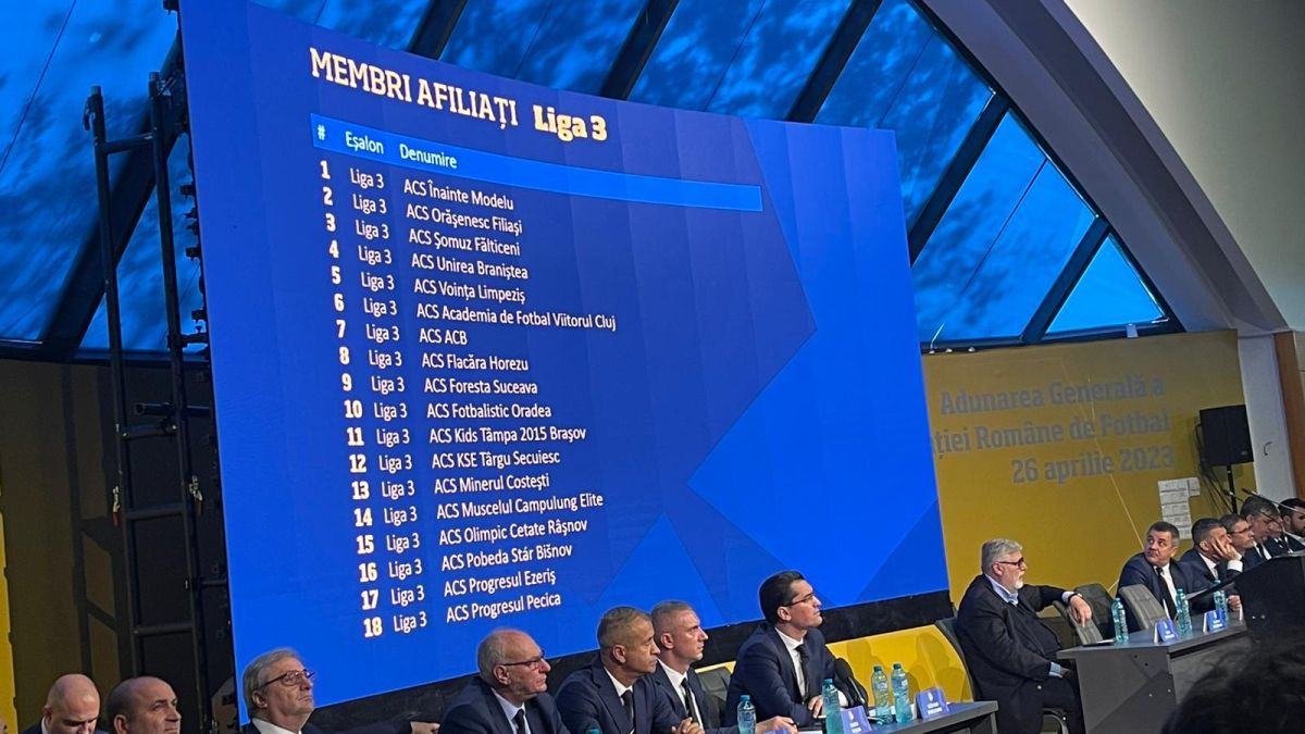 Membrii afiliați la FRF. Prezentarea de la Adunarea Generală a FRF