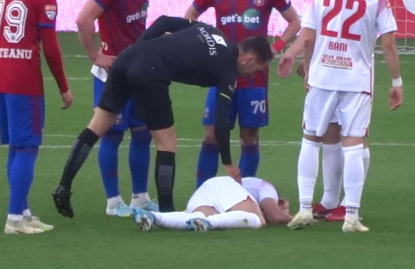 Accidentarea la umăr a lui Dani Iglesias cu CSA Steaua