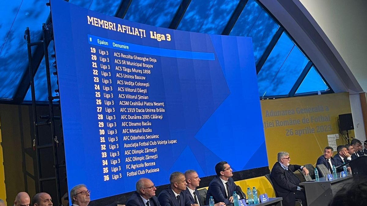 Membrii afiliați la FRF. Prezentarea de la Adunarea Generală a FRF