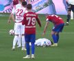 FOTO Accidentare Dani Iglesias în CSA Steaua - Dinamo