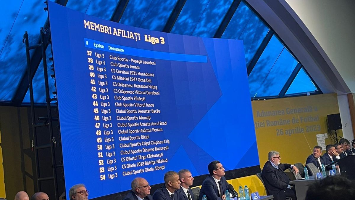 Membrii afiliați la FRF. Prezentarea de la Adunarea Generală a FRF