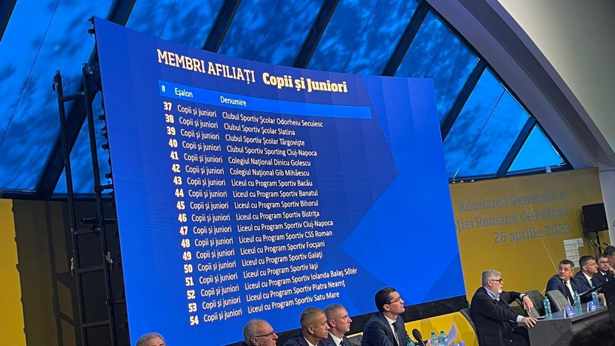 Membrii afiliați la FRF. Prezentarea de la Adunarea Generală a FRF