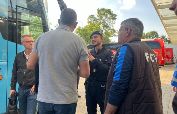 Nervi întinși la maxim înainte de Dinamo - Voluntari » S-au certat dintr-un motiv ridicol! Jandarmii dau vina pe organizatori