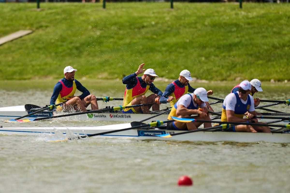 Procentaj de sută la sută pentru delegația României la Campionatele Europene de canotaj de la Szeged