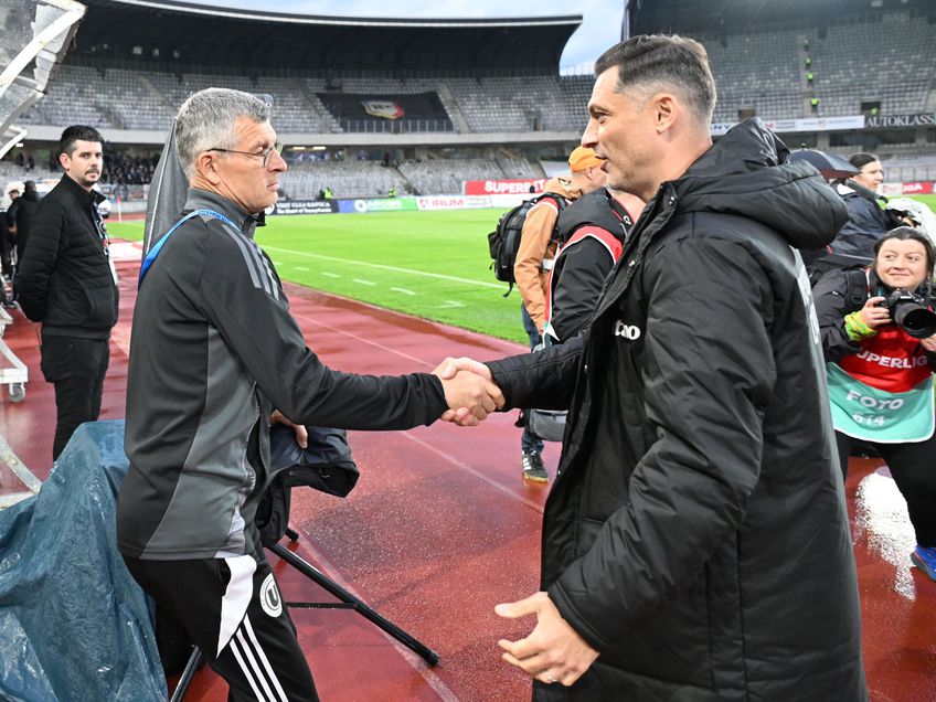 Mirel Rădoi și Neluțu Sabău în U Cluj - Universitatea Craiova // foto: Facebook UCV