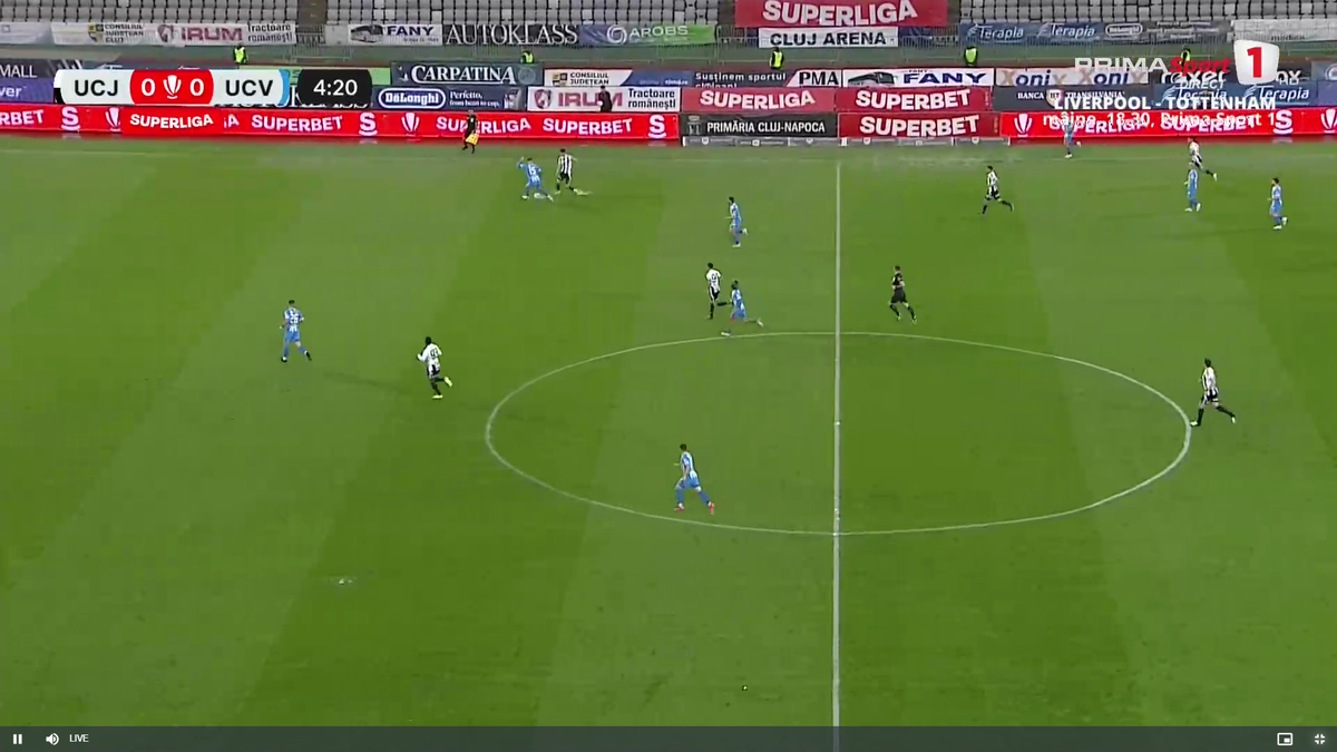 Mamadou Thiam, ratare uluitoare în U Cluj - Universitatea Craiova