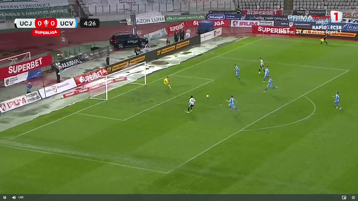 Mamadou Thiam, ratare uluitoare în U Cluj - Universitatea Craiova