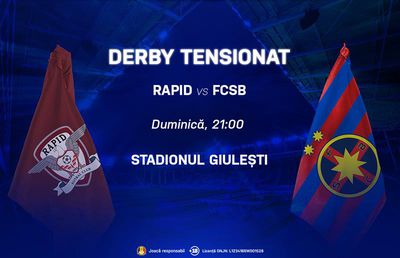 Rapid București – FCSB, derby-ul cu care giuleștenii își pot redresa forma