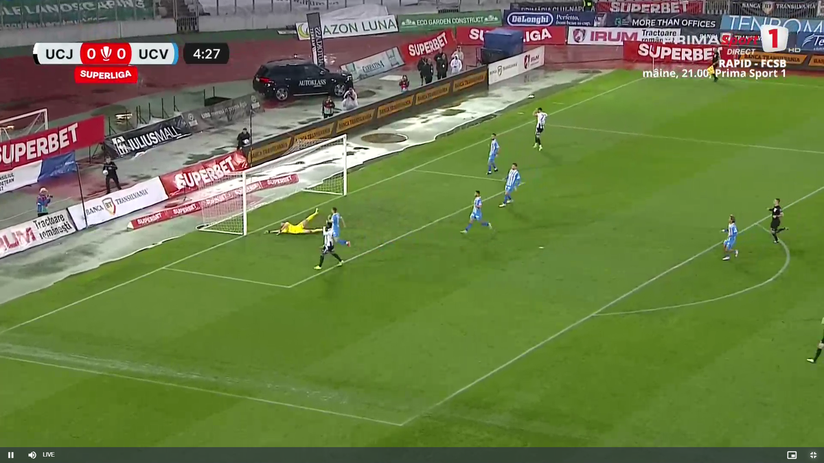 Mamadou Thiam, ratare uluitoare în U Cluj - Universitatea Craiova