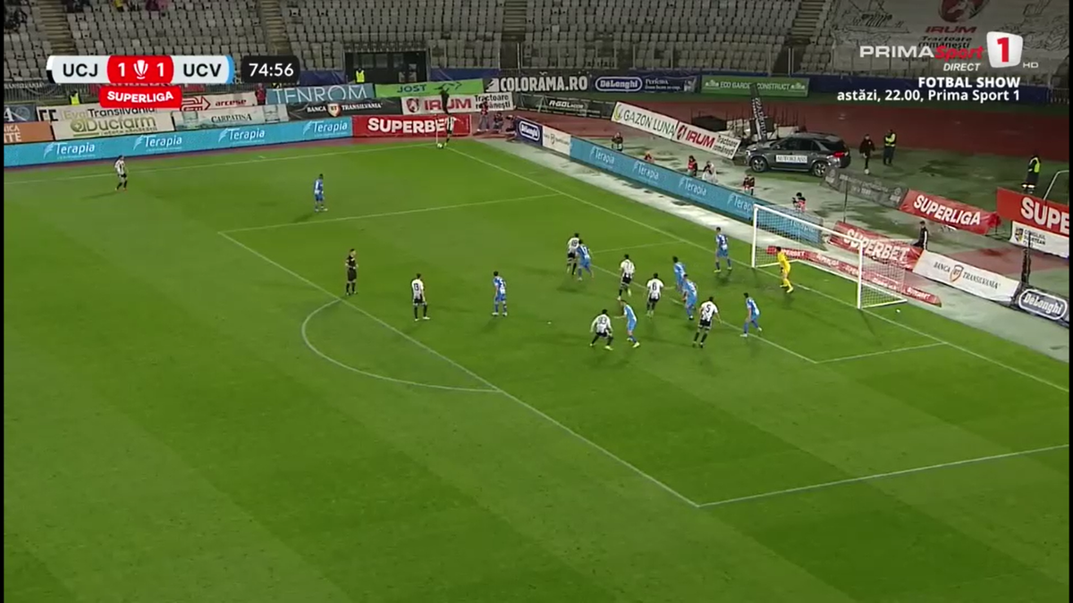 U Cluj - Craiova 2-1. Ce coșmar! Gjoko Zajkov, un nou autogol uluitor în acest play-off