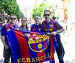 Fanii celor de la Barcelona au făcut show în Sevilla înaintea meciului cu Real Madrid
