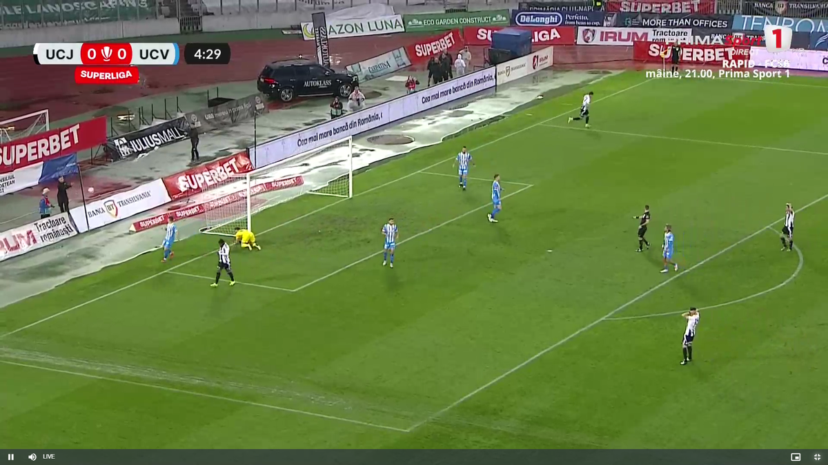 Mamadou Thiam, ratare uluitoare în U Cluj - Universitatea Craiova