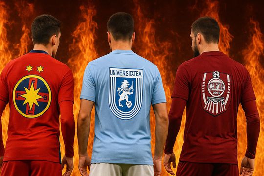 FCSB, Universitatea Craiova și CFR Cluj luptă pentru titlu