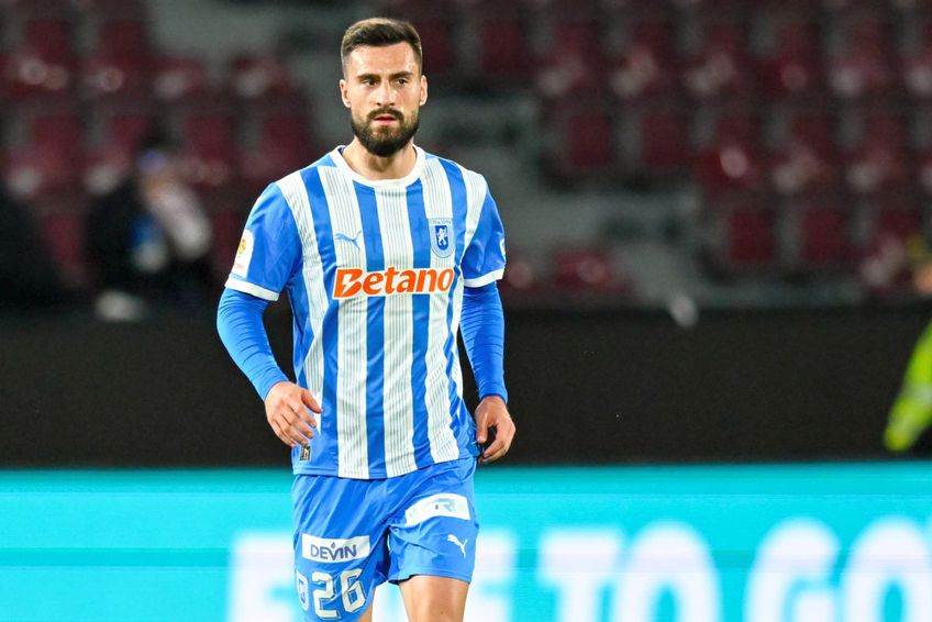 Gjoko Zajkov a marcat în proprie poartă a doua oară în acest play-off. KO pentru Craiova la Cluj! Foto: Imago Images