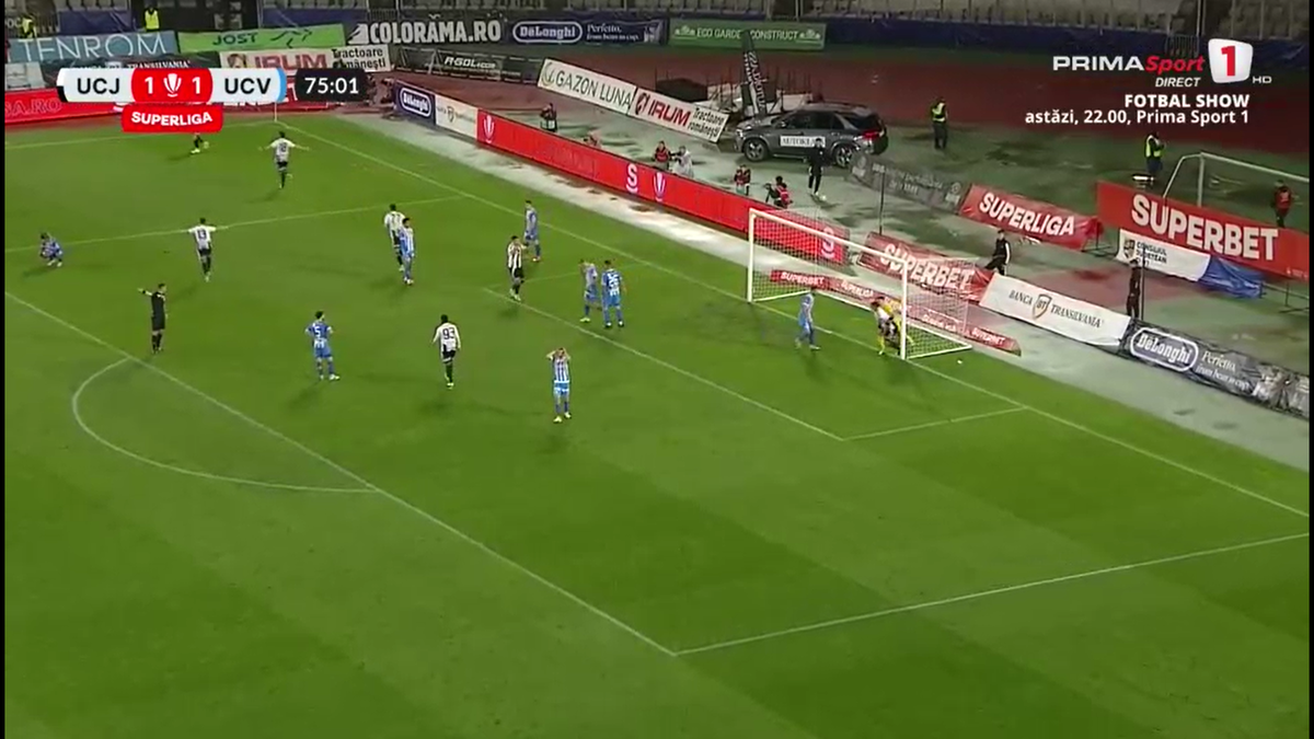 U Cluj - Craiova 2-1. Ce coșmar! Gjoko Zajkov, un nou autogol uluitor în acest play-off