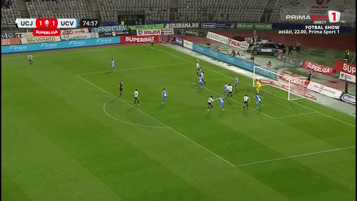 U Cluj - Craiova 2-1. Ce coșmar! Gjoko Zajkov, un nou autogol uluitor în acest play-off