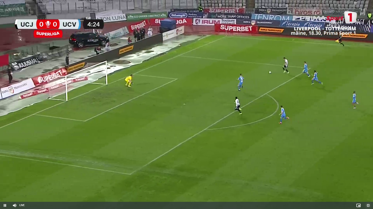 Mamadou Thiam, ratare uluitoare în U Cluj - Universitatea Craiova