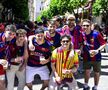 Fanii celor de la Barcelona au făcut show în Sevilla înaintea meciului cu Real Madrid