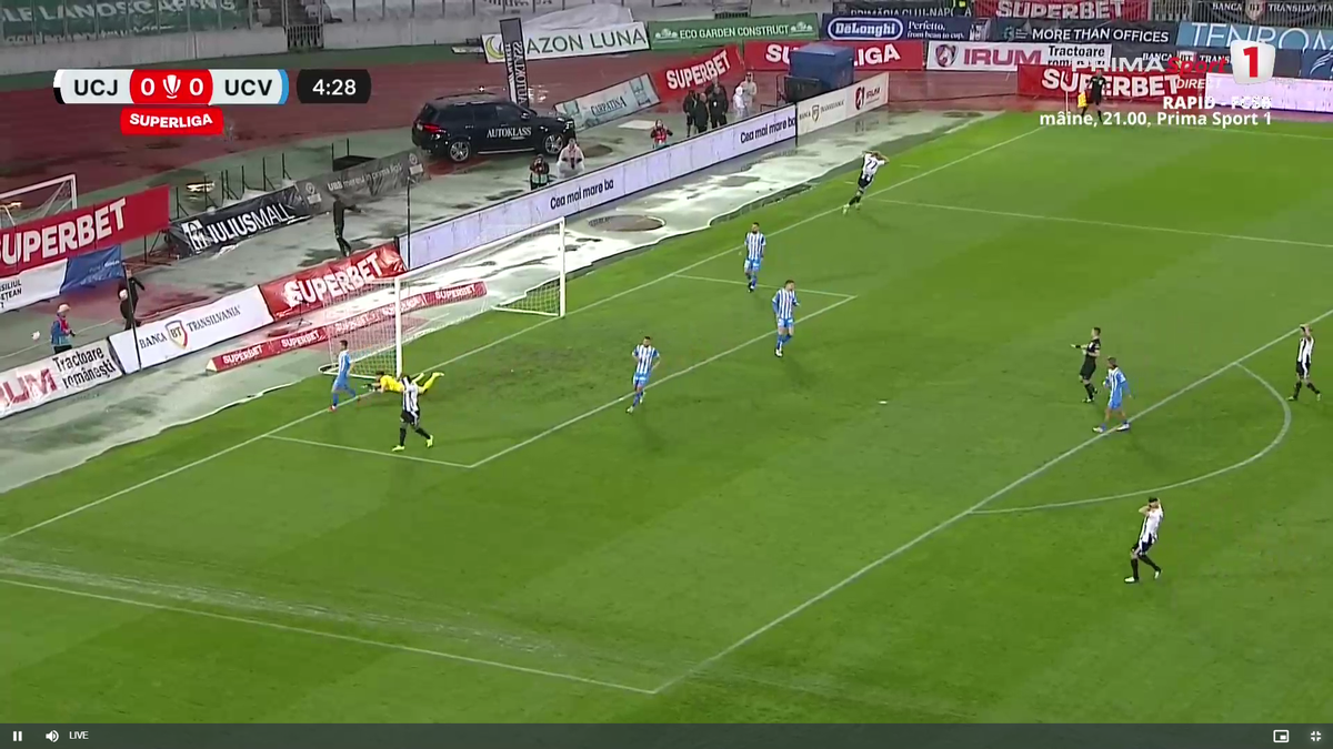 Mamadou Thiam, ratare uluitoare în U Cluj - Universitatea Craiova