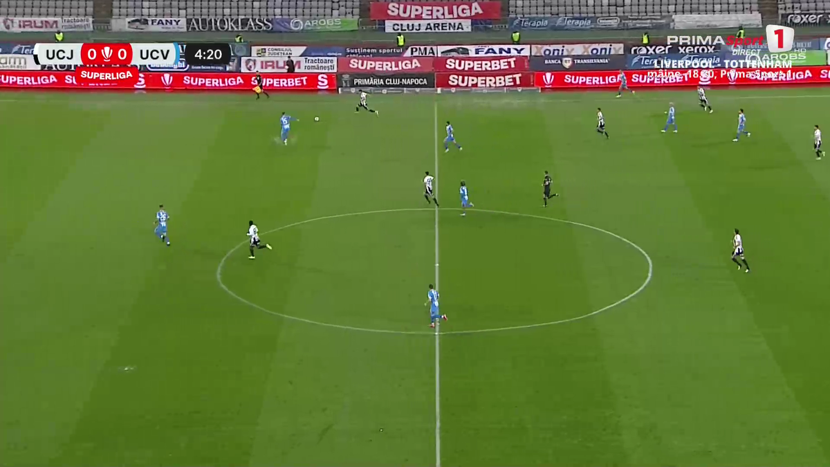 Mamadou Thiam, ratare uluitoare în U Cluj - Universitatea Craiova