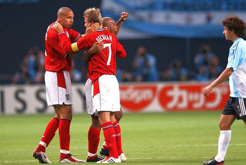 Trevor Sinclair, alături de David Beckham și Rio Ferdinand. Foto: Imago