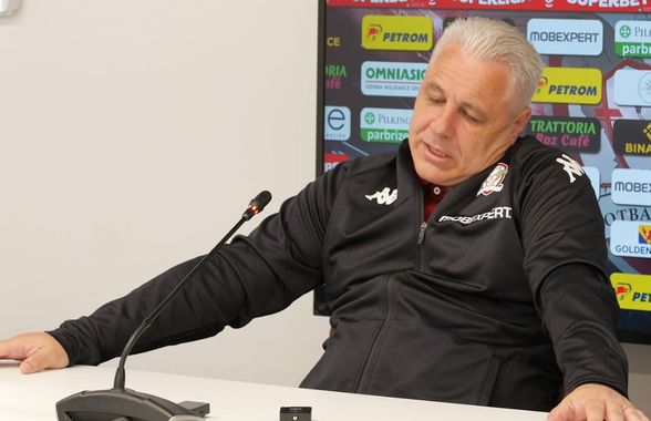 Cele două cuvinte repetate de 5 ori de Marius Șumudică, după întrebarea reporterului, înainte de Rapid - FCSB