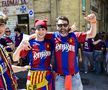 Fanii celor de la Barcelona au făcut show în Sevilla înaintea meciului cu Real Madrid
