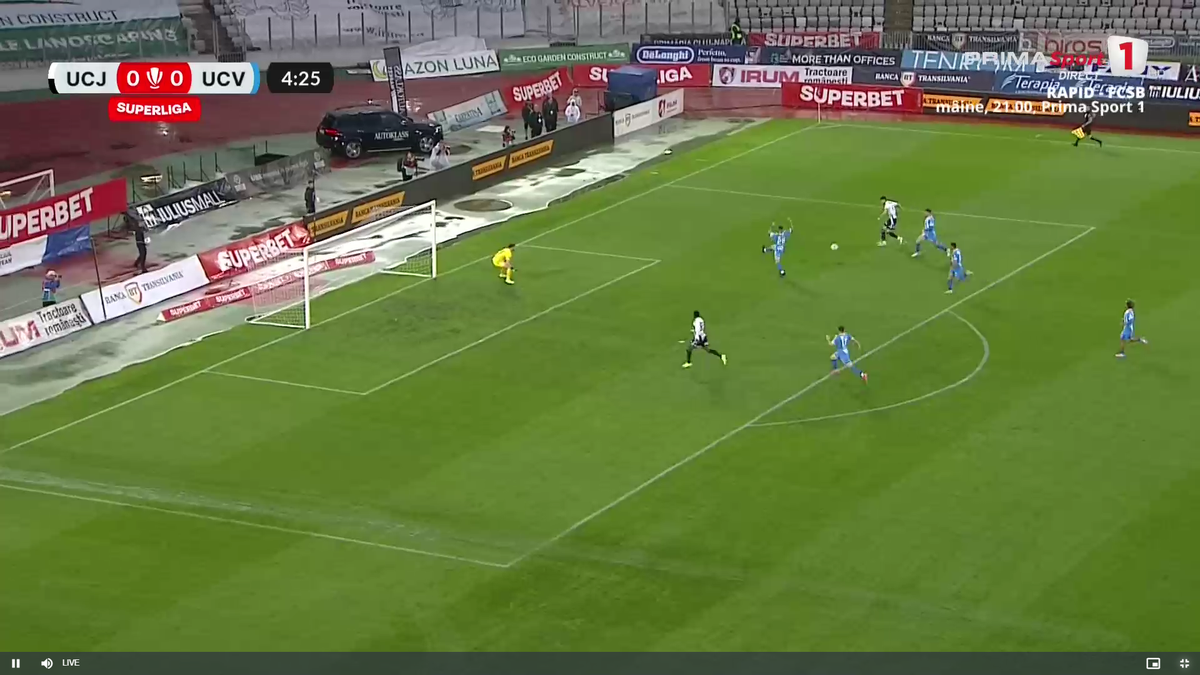 Mamadou Thiam, ratare uluitoare în U Cluj - Universitatea Craiova