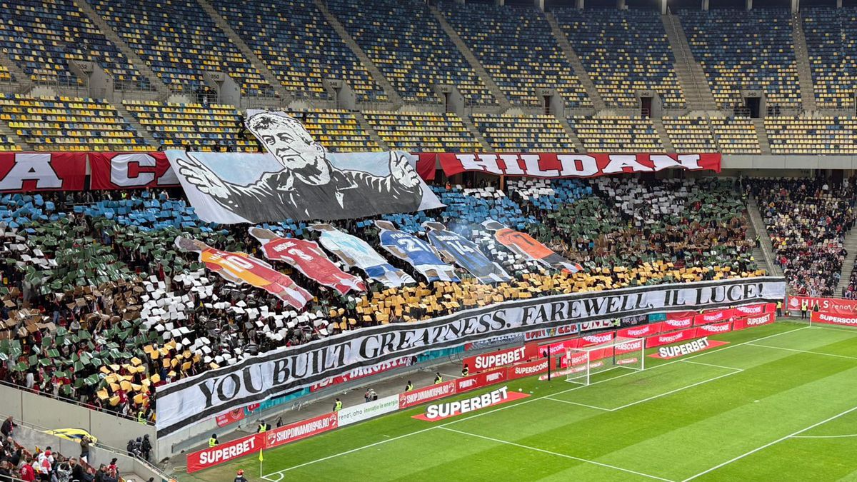 PCH și-a luat adio: scenografie in memoriam Mircea Lucescu, cu Hagi în peluza roș-albă » Giuleștenii au aplaudat!