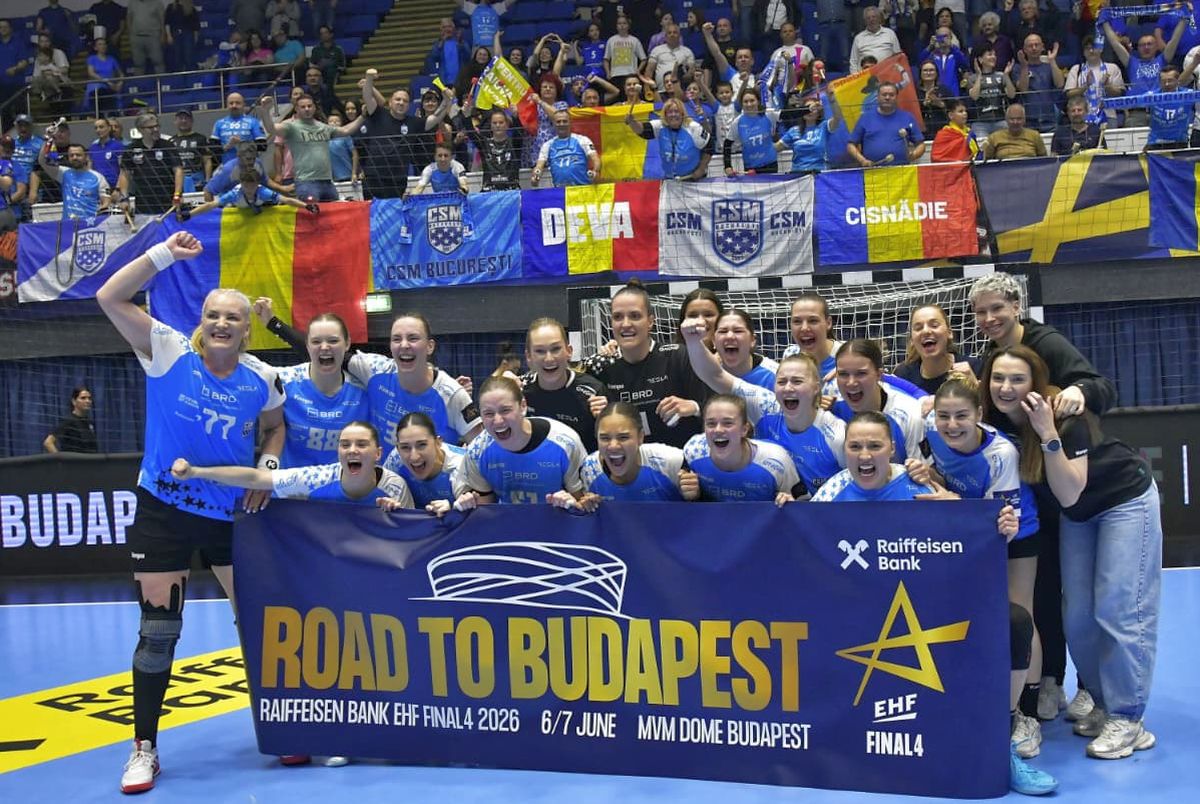 „Budapesta, venim!” » CSM București e din nou, după 8 ani, în Final 4-ul Ligii Campionilor, grație unei prestații magnifice în fața lui Esbjerg