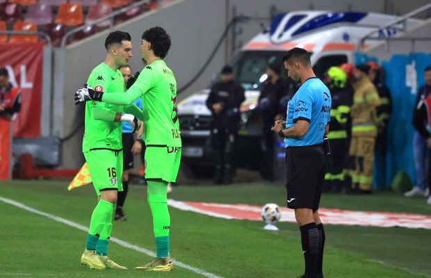 Rapid a rămas în poartă cu Briciu, din primele minute ale derby-ului cu Dinamo!
