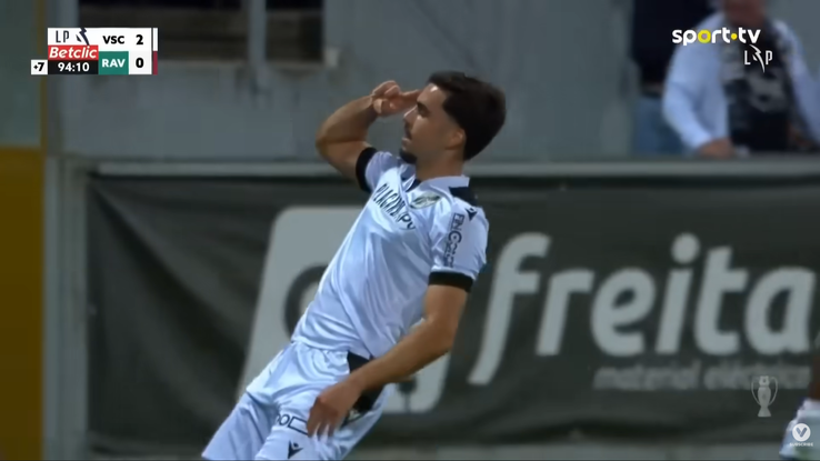 Tony Strata, primul gol pentru Vitoria Guimaraes / foto: captură YouTube @VSPORTS - Liga Portugal