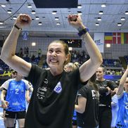 Bojana Popovic, bucuroasă după calificarea lui CSM București în Final 4-ul Ligii Campionilor / FOTO: Cristi Preda (GSP.ro)