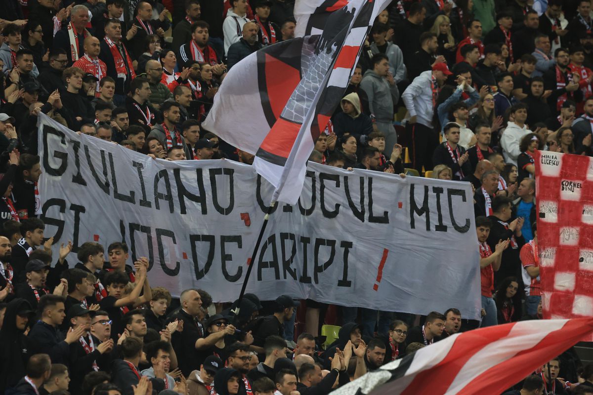 Bannere cu tentă rasistă în Dinamo - Rapid