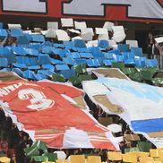 Moment emoționant, înainte de Dinamo - Rapid: scenografie specială pentru Mircea Lucescu, cu Hagi în peluza roș-albă » Giuleștenii au aplaudat!