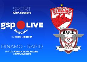 Dinamo - Rapid, derby pentru cupele europene » Comentăm la GSP Live Special cu Adrian Scarlatache și Raul Rusescu