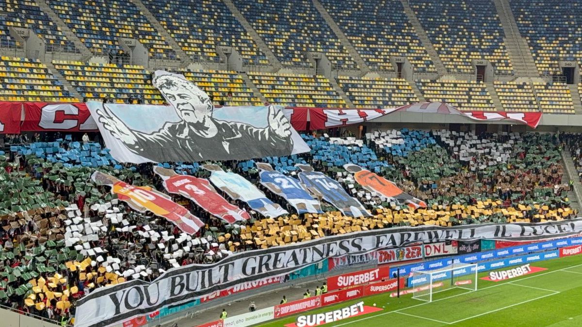 PCH și-a luat adio: scenografie in memoriam Mircea Lucescu, cu Hagi în peluza roș-albă » Giuleștenii au aplaudat!