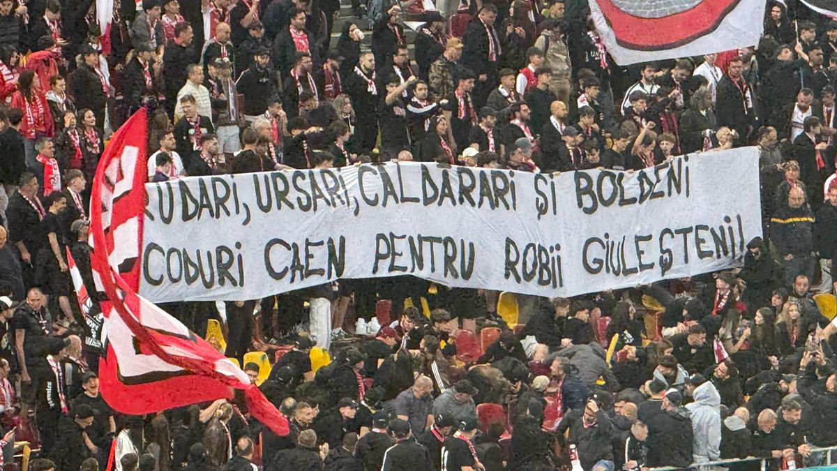 Bannere cu tentă rasistă în Dinamo - Rapid