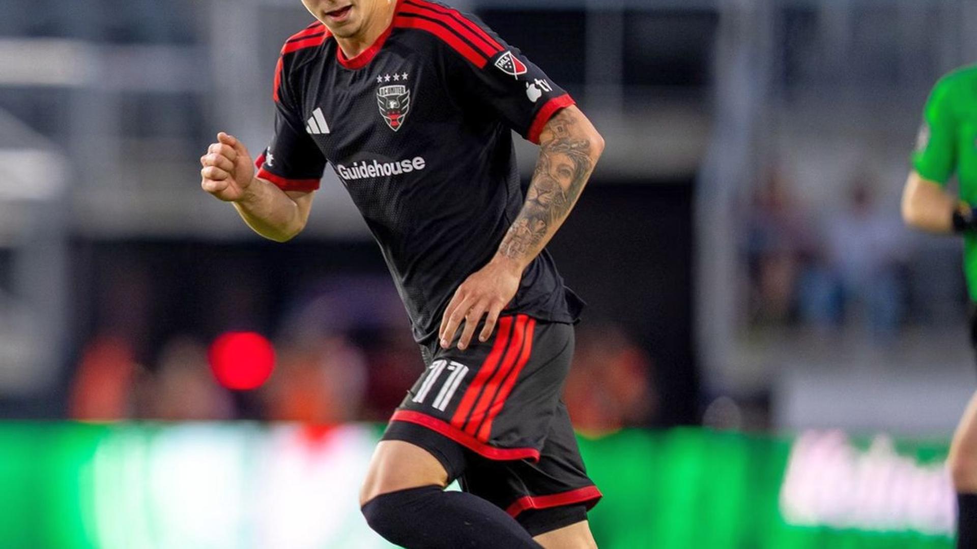 Louis Munteanu marcând golul egalizator pentru DC United după patru luni de accidentare jucător în meciul cu Orlando City | sursa foto: Gazeta Sporturilor