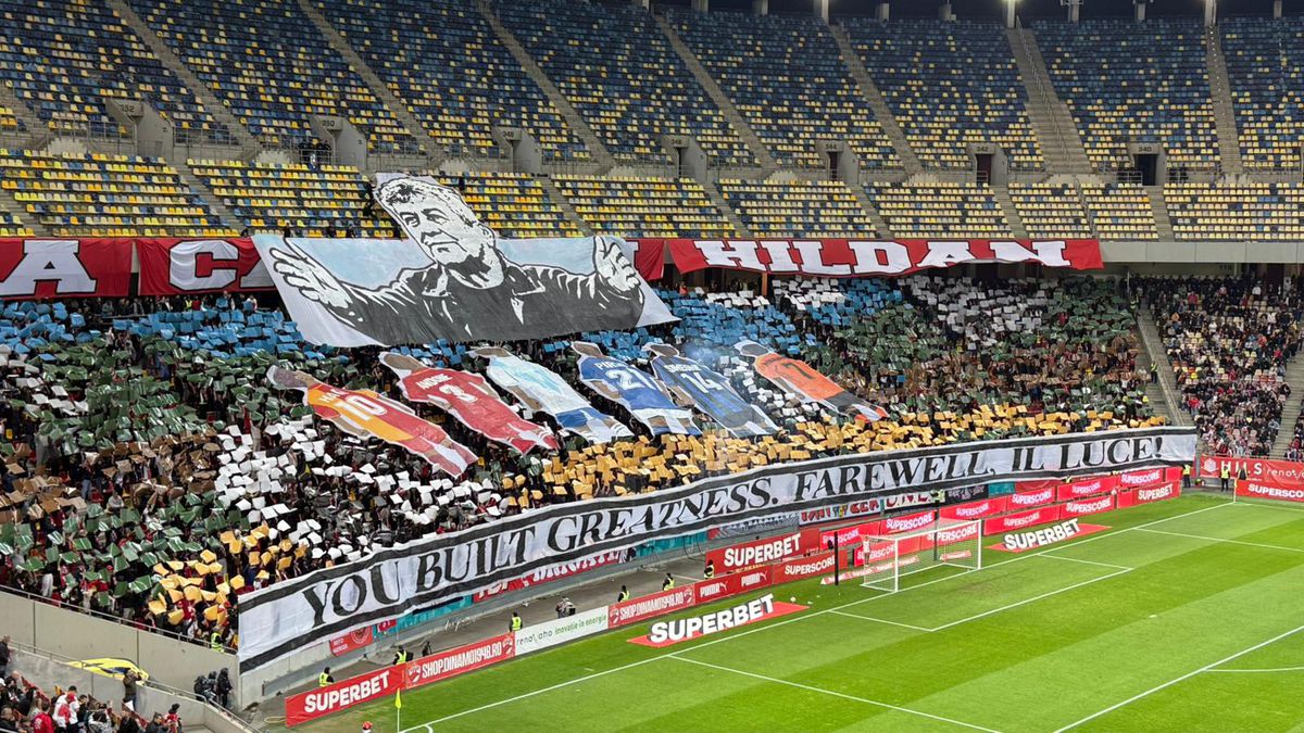 PCH și-a luat adio: scenografie in memoriam Mircea Lucescu, cu Hagi în peluza roș-albă » Giuleștenii au aplaudat!