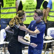 Bojana Popovic și Tomas Axner / CSM București, calificare în Final Four-ul Ligii Campionilor / FOTO: Cristi Preda (GSP.ro)