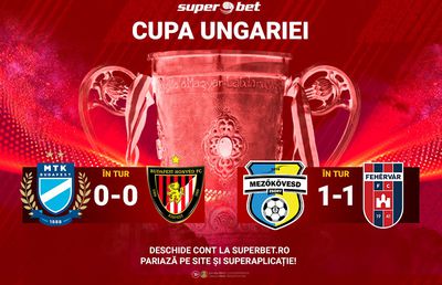 Cupa Ungariei - Se repetă finala de anul trecut, dintre Fehervar și Honved?