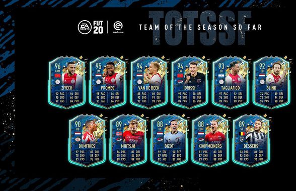 Echipa Sezonului din Olanda la FIFA 20 » Ziyech, card fabulos